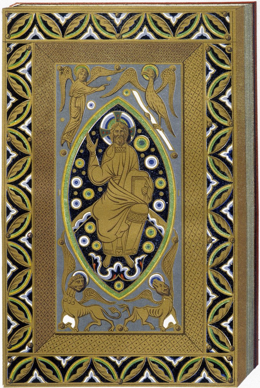 マンドルラのキリストと 4 人の伝道者 (テトラモルフ) のシンボル。 13