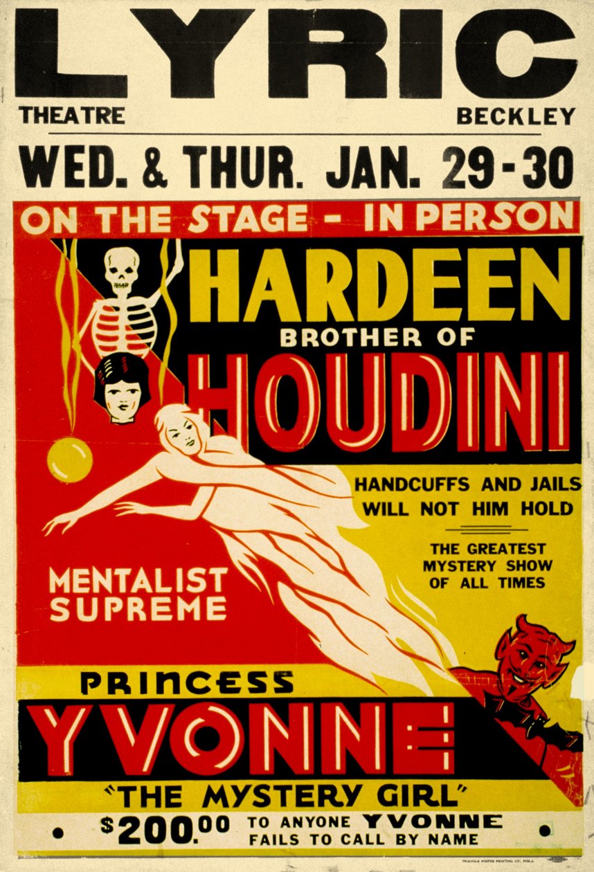 Houdini c.1931のHardeen兄弟 作： 不明