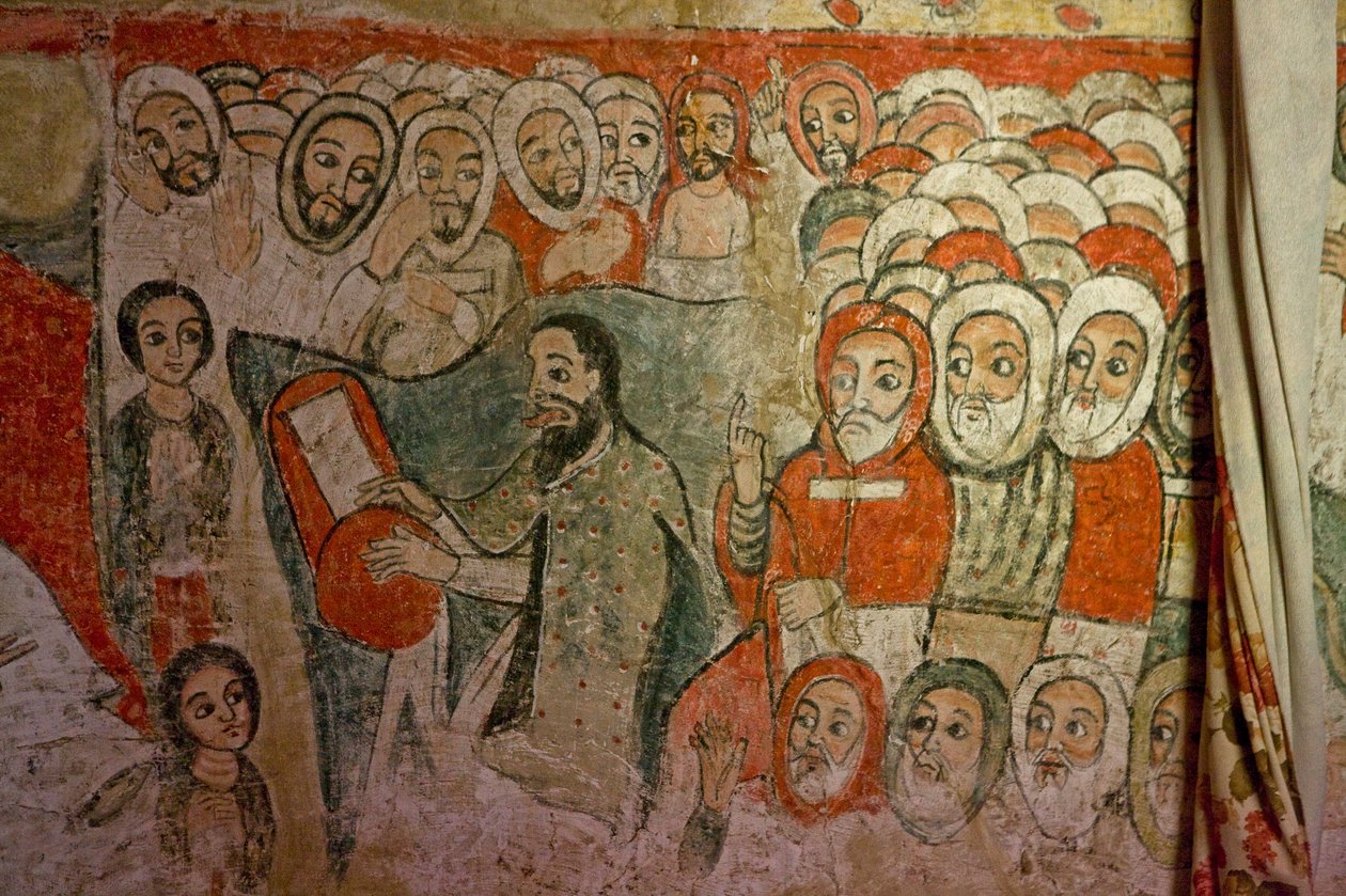 Narga Selassie Christian Church、Dek Island、Tana Lake、Gondar Region、エチオピア、アフリカ 作： 不明