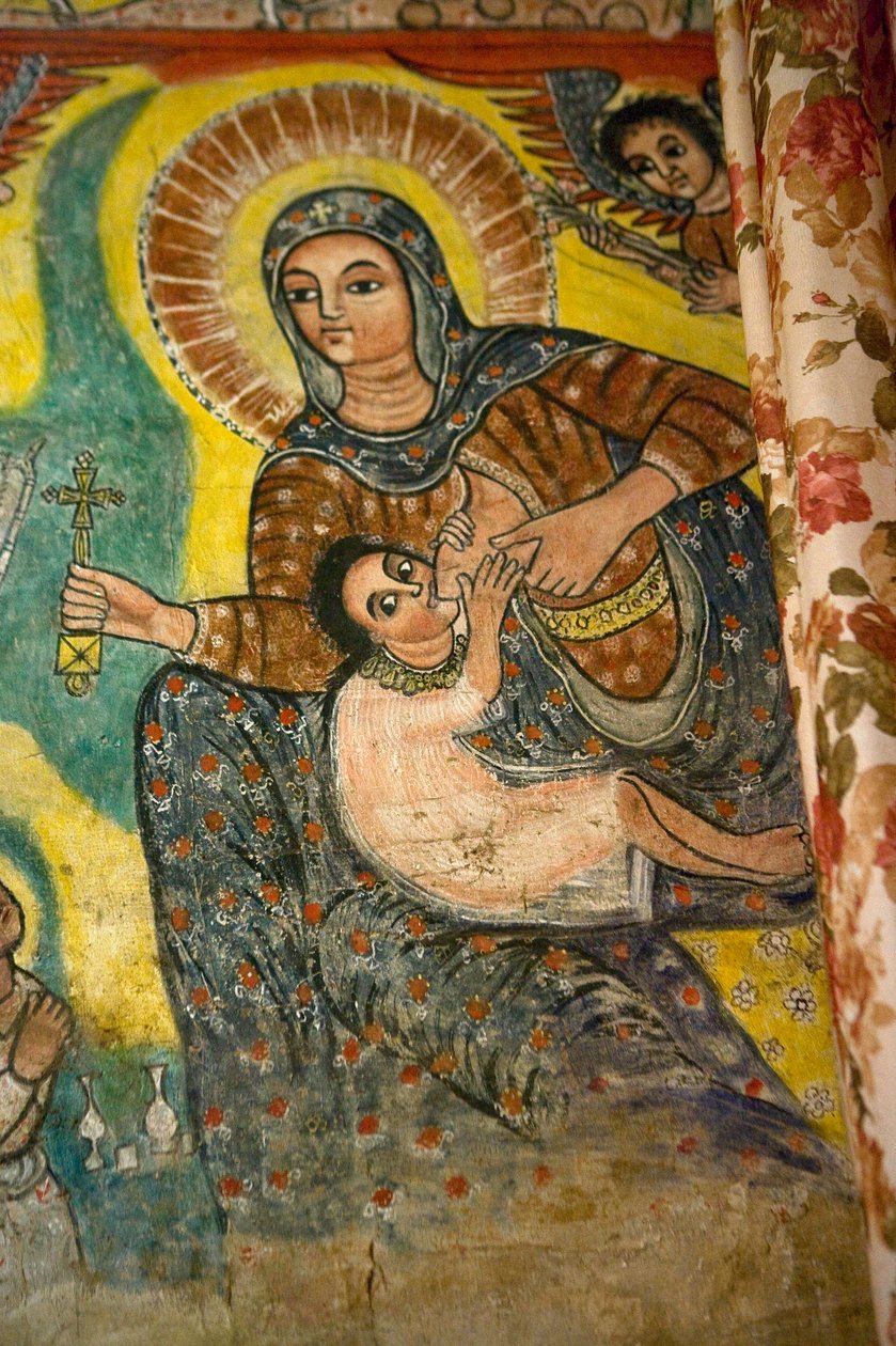 Narga Selassie Christian Church、Dek Island、Tana Lake、Gondar Region、エチオピア、アフリカ 作： 不明