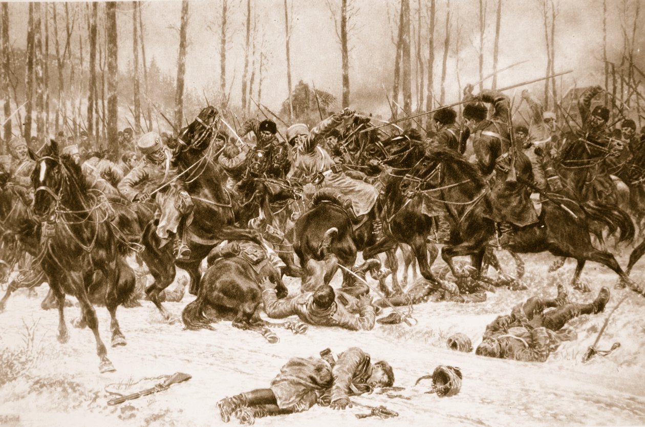 ドンのコサックに対するプロイセン騎兵隊：ドニエストルでの激しい遭遇、1914-19 作： 不明