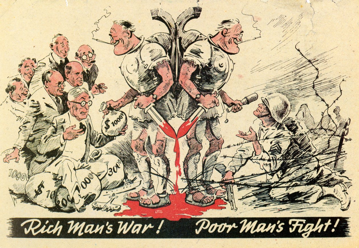 金持ち戦争。貧しい人々が戦います。 1940 作： 不明