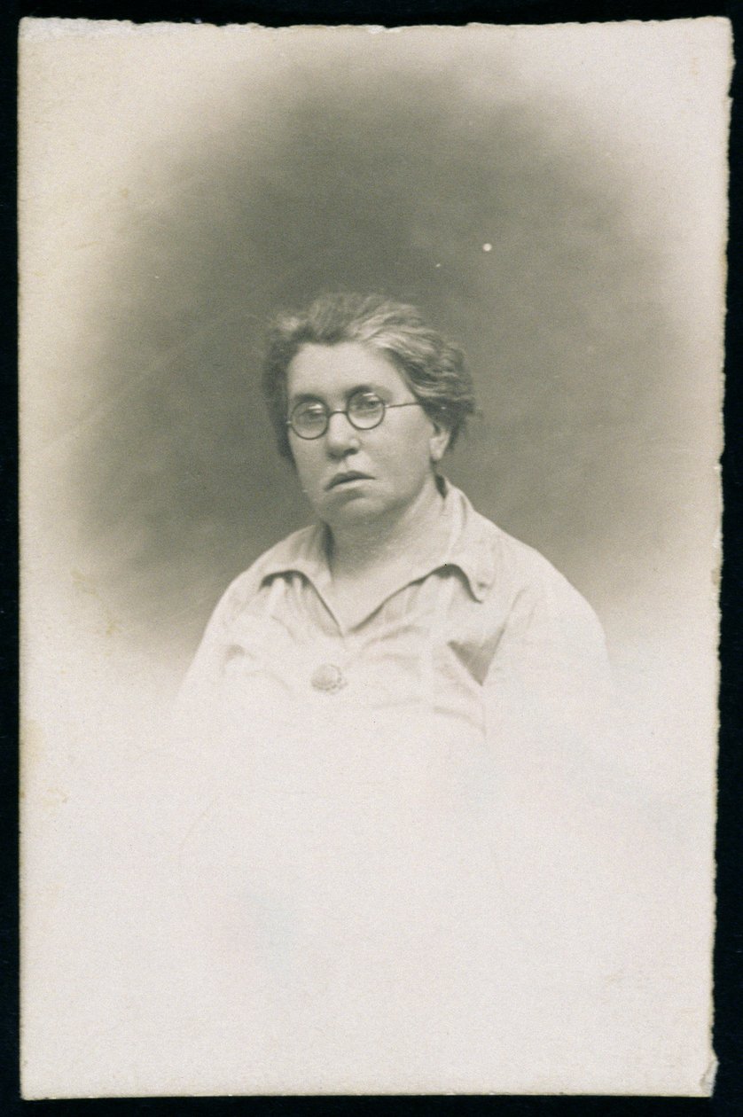 エマ・ゴールドマンの肖像（1869-1940）、1926 作： アメリカの写真家