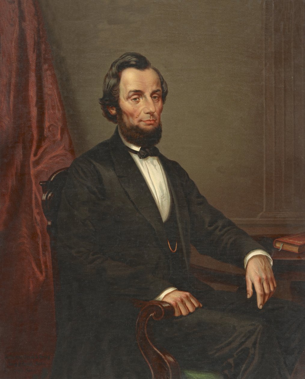 アブラハムリンカーン、パブ。 1860年頃 作： アメリカの学校