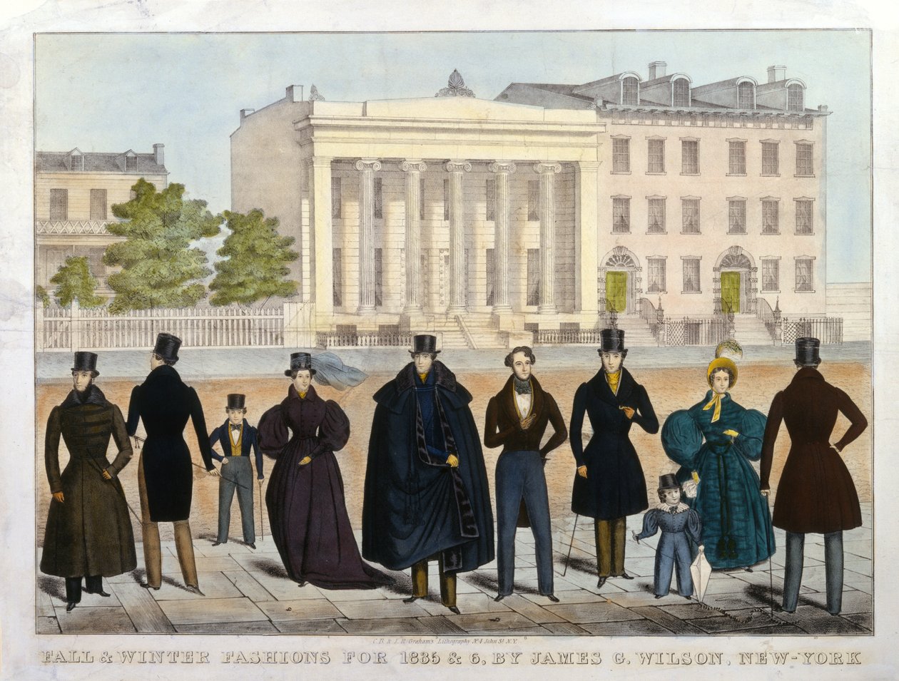 ジェームズG.ウィルソン著、1835年と36年の秋と冬のファッション、ニューヨーク、1835-36 作： アメリカの学校
