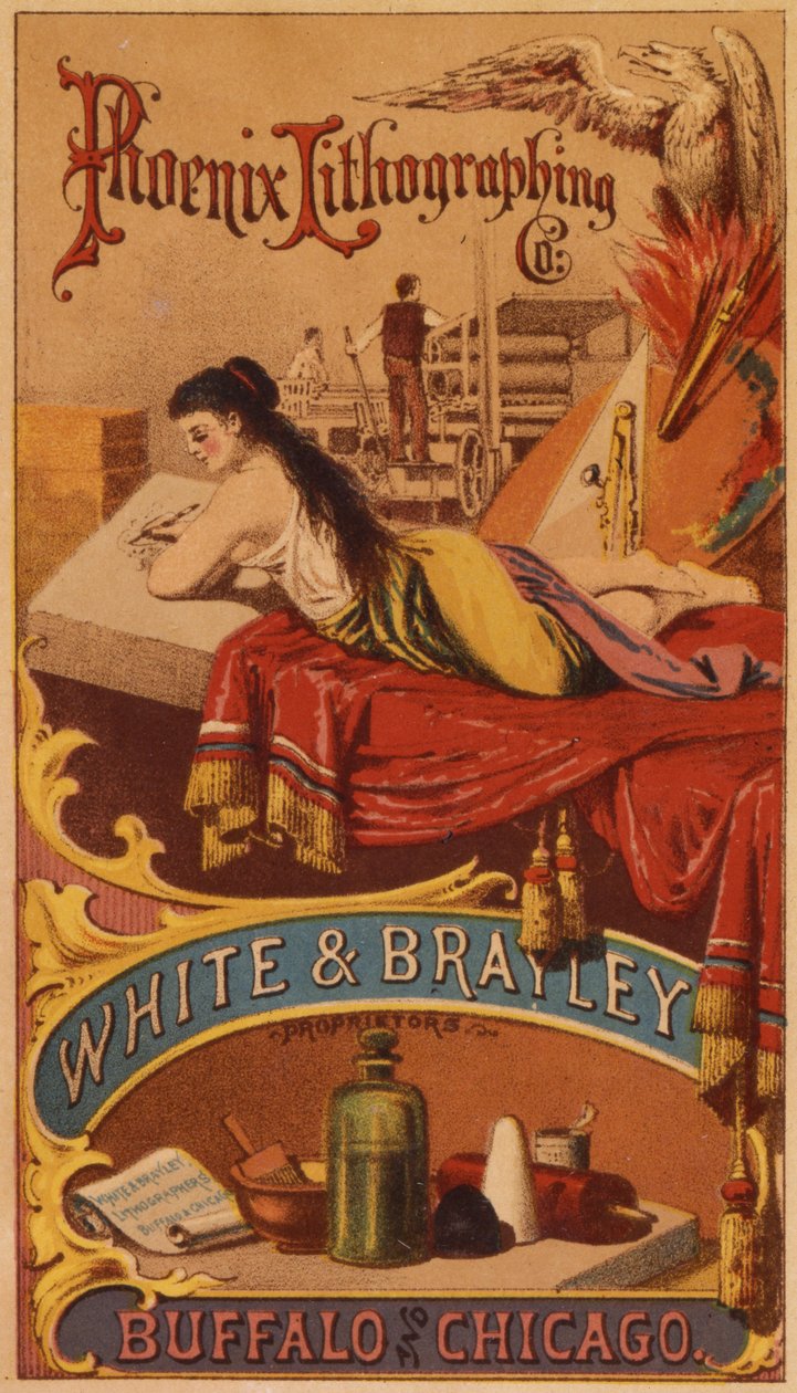 Phoenix Lithographing Co.、White＆Brailey Proprietors、Buffalo and Chicago（color litho [trade card]） 作： アメリカの学校