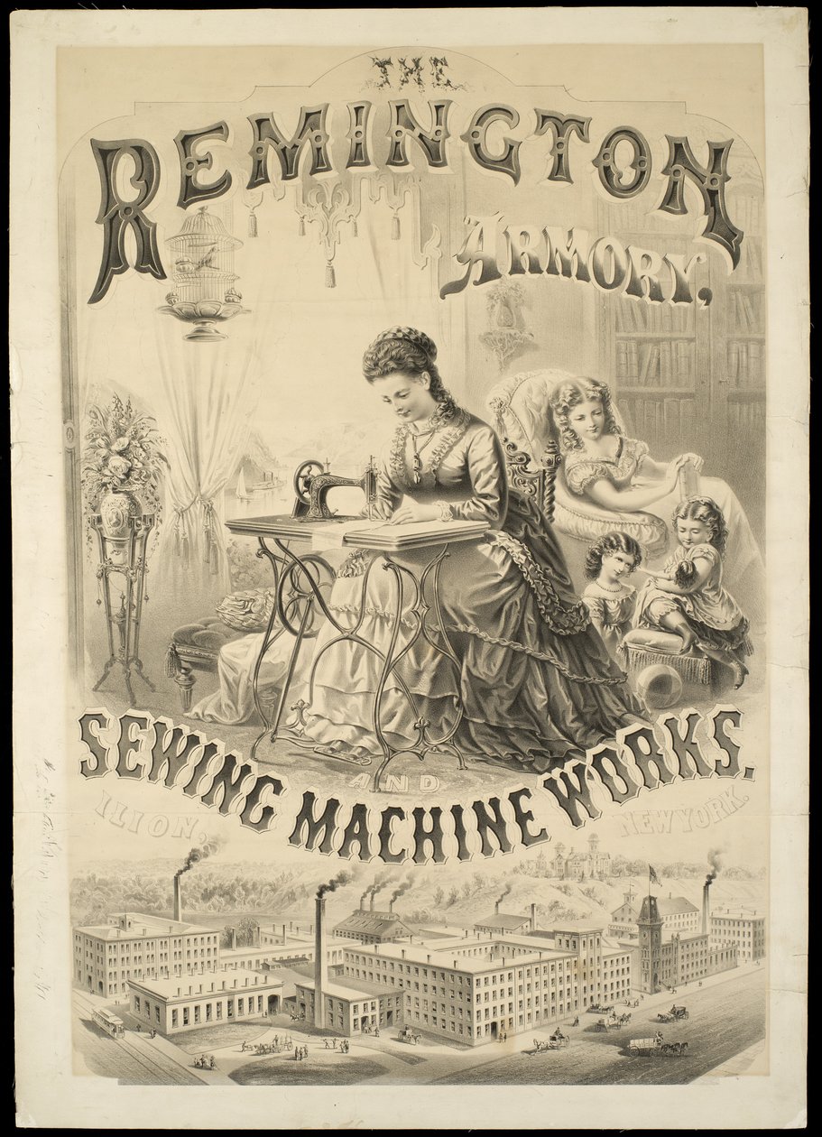 The Remington Armory、ミシンワークス、イリオン、ニューヨーク 作： アメリカの学校
