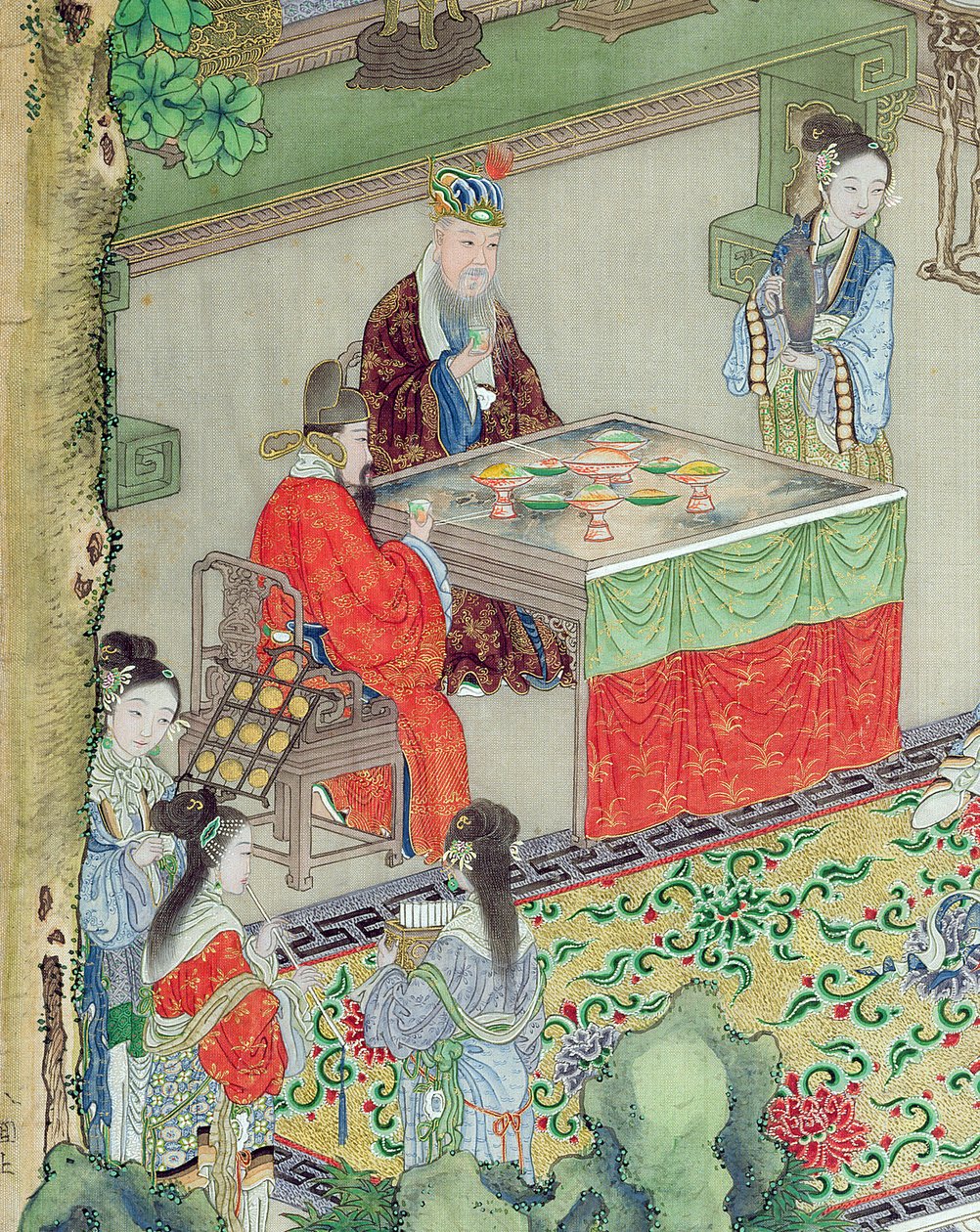 楽しませられている中国のマンダリン（シルクの色）（176863の詳細） 作： 中国語学校