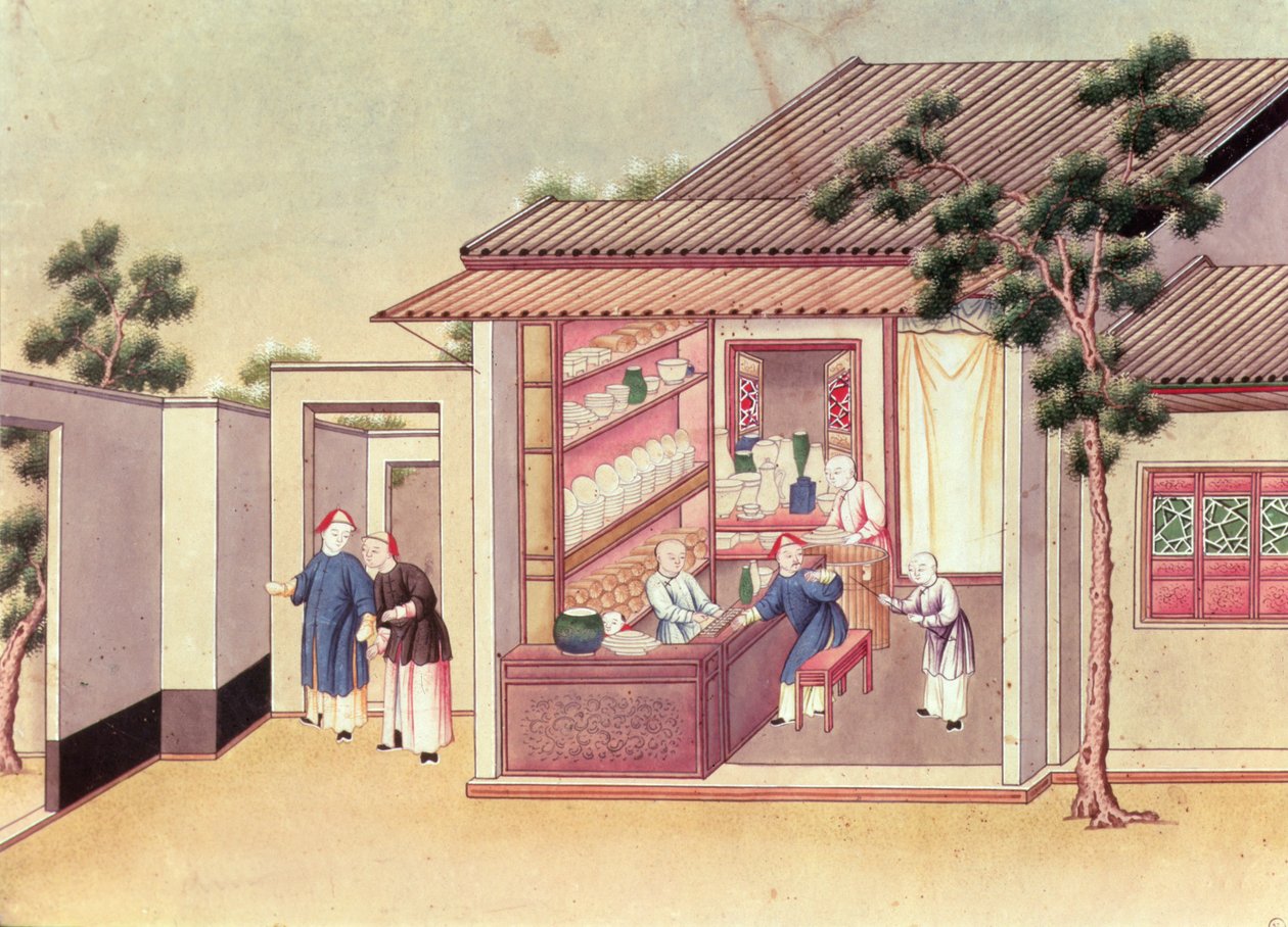 磁器店（紙にトイレ） 作： 中国語学校