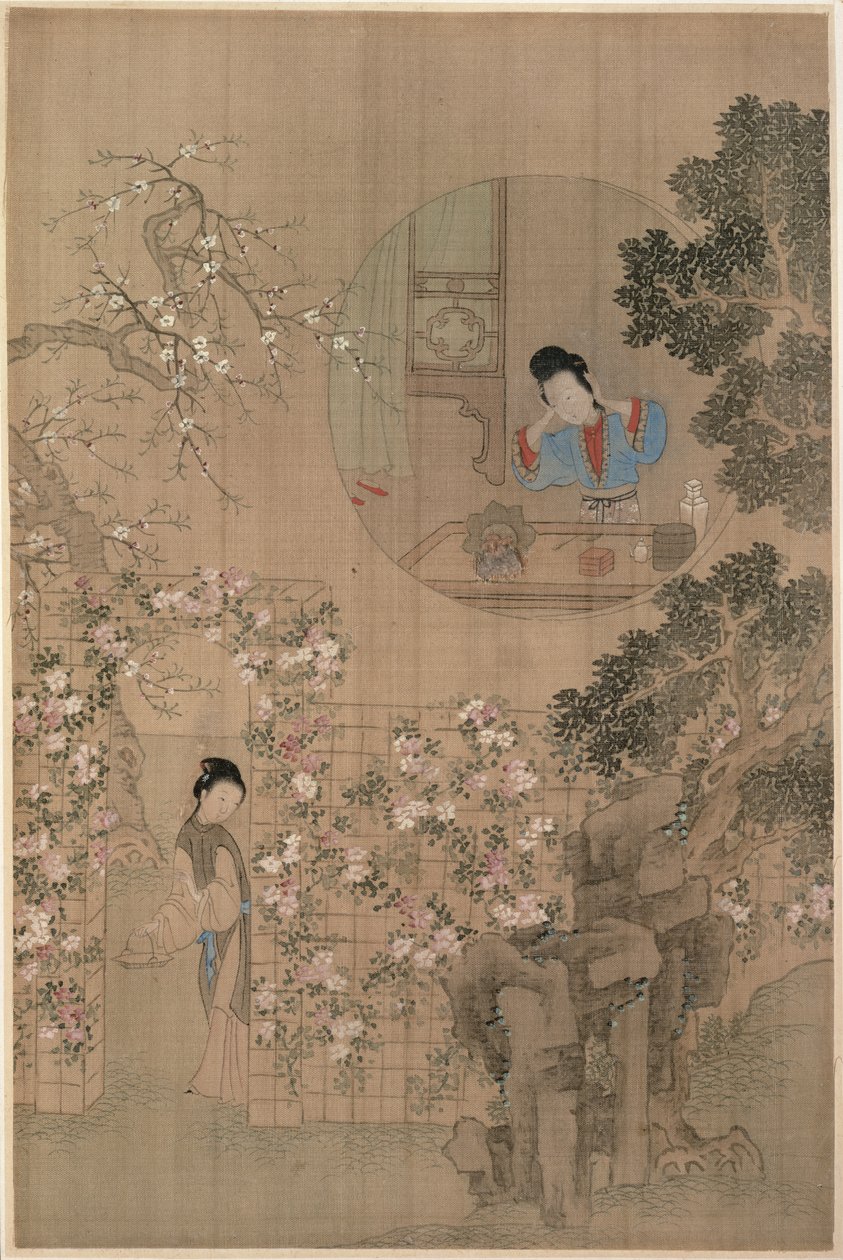 彼女のトイレでの女性 作： 中国語学校