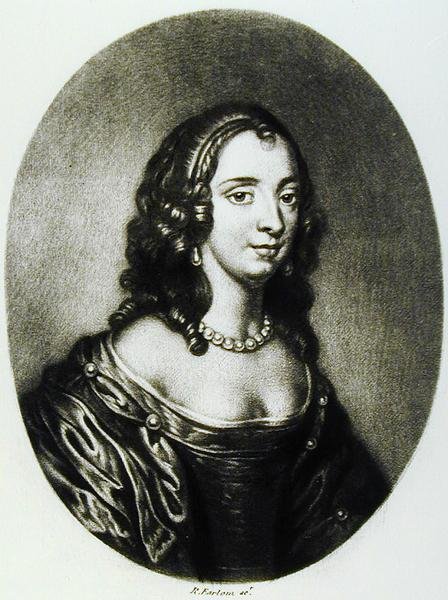 イギリスの歴史における輝かしい登場人物（メゾチント）からリチャード・アーロム（1743-1822）によって彫刻された、アルバマール公爵夫人のアン・クロアーズの肖像 作： 英語学校