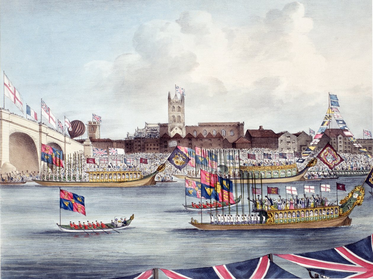 1831年8月1日、ニューロンドンブリッジの開通 作： 英語学校