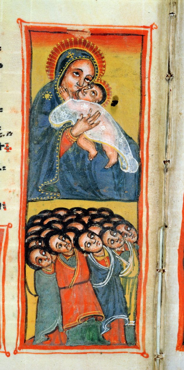 W.916 fol.12vマドンナと子供 作： エチオピアの学校