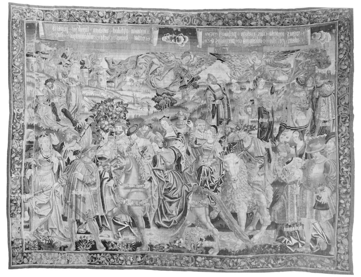 グラの行列、1510年頃（ウール＆シルク） 作： フランドルの学校