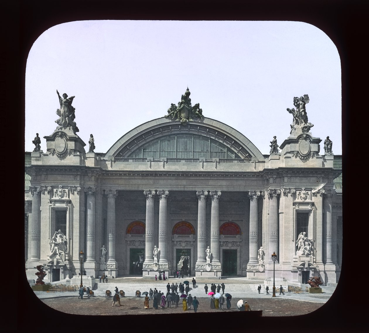 パリ万博：グランパレ、パリ、フランス、1900年（ランタンスライド） 作： フランスの写真家
