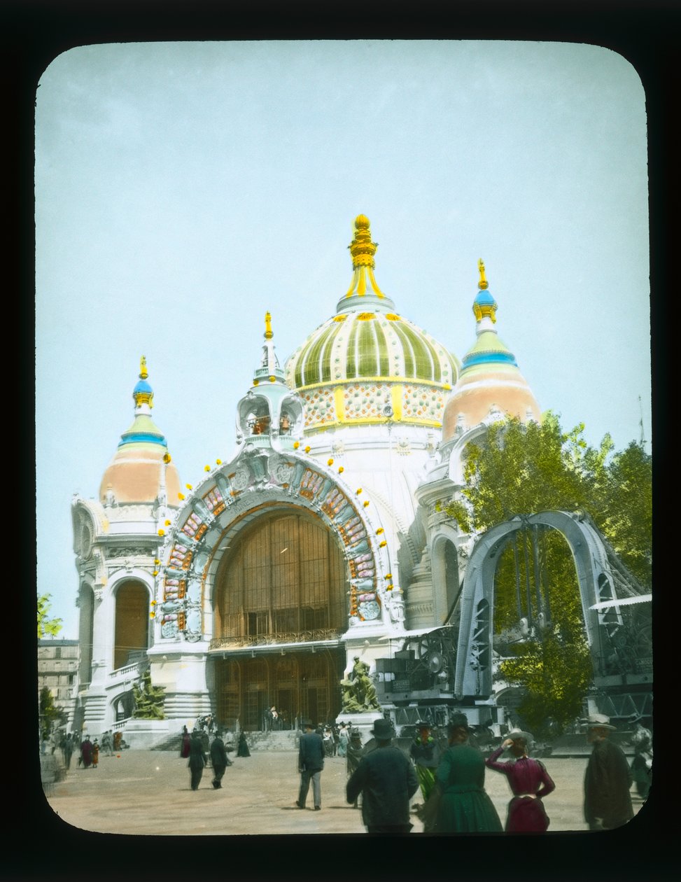 パリ万博：冶金鉱山の宮殿、1900年（ランタンスライド） 作： フランスの写真家