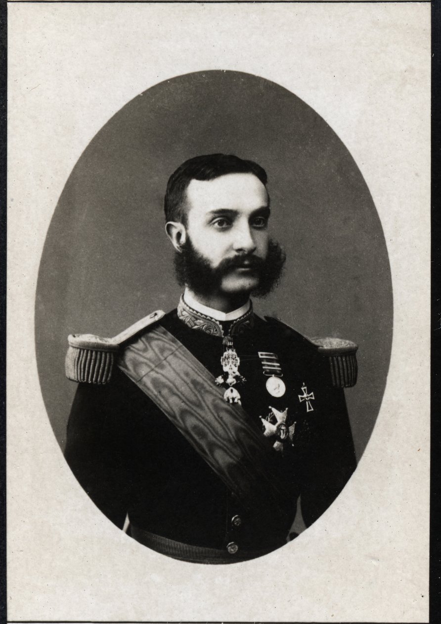 スペインのアルフォンソXII（1857〜1885年）、スペイン王の肖像。 作： フランスの写真家