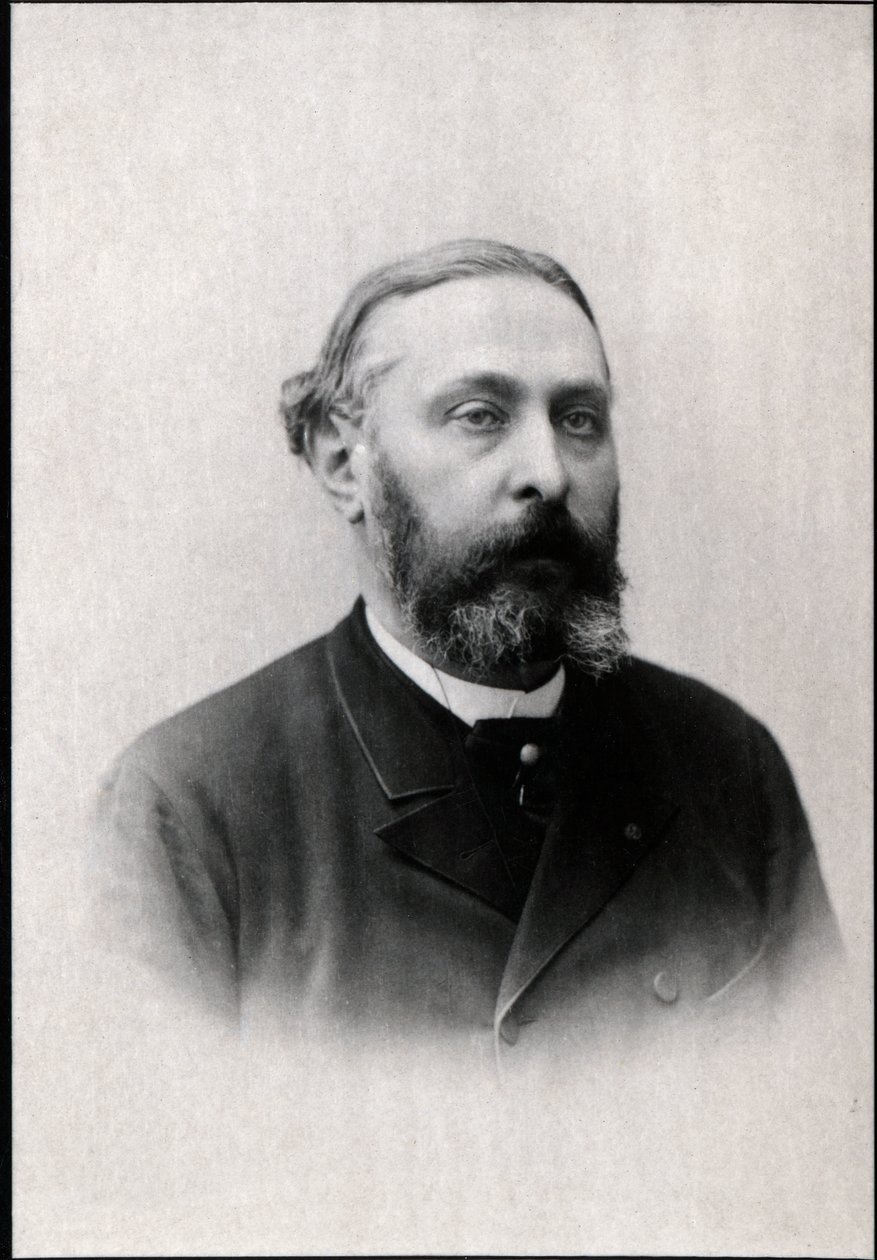 フランスの詩人でエッセイストのアルマンシュリープルードホーム（1839-1907）の肖像。 作： フランスの写真家