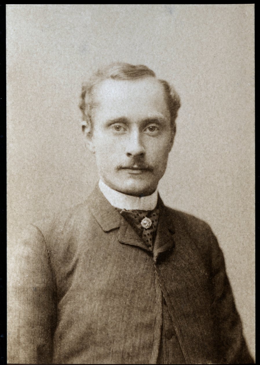 フランスの俳優で映画監督のシャルルギュスターヴオーギュストルバージー（1858〜1936年）の肖像。 作： フランスの写真家