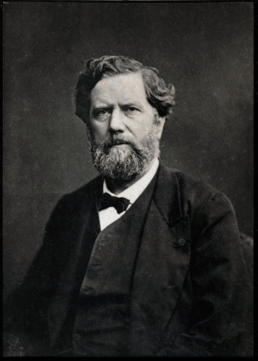 フランスの医師で神経科医のエドメフェリックスアルフレッドバルピアン（1826-1887）の肖像。 作： フランスの写真家