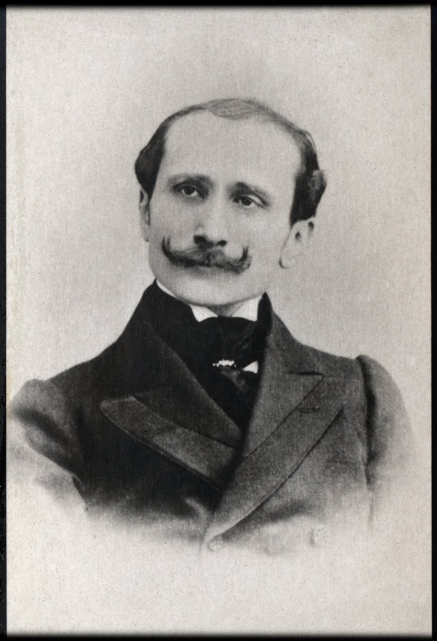 フランスの詩人で劇作家であるエドモンドロスタン（1868-1918）の肖像。 作： フランスの写真家