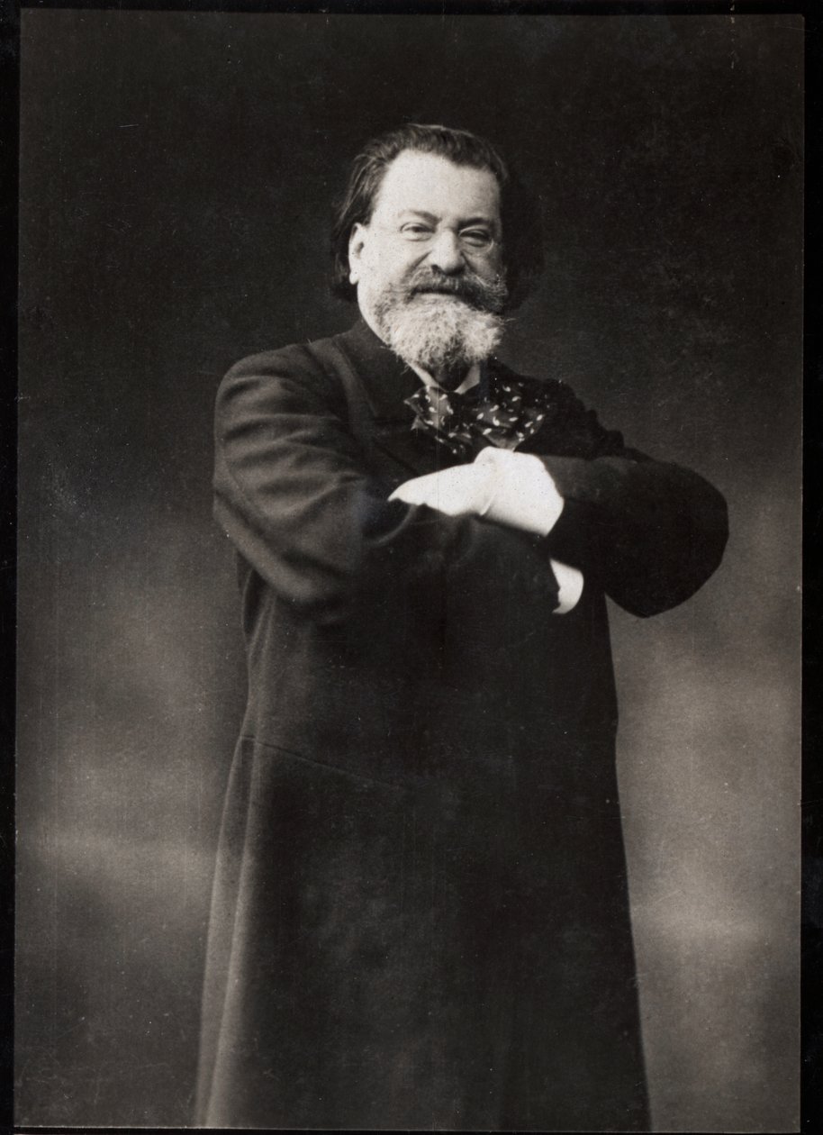 フランス人ジャーナリスト、エドゥアールドルモン（1844-1917）の肖像。 作： フランスの写真家