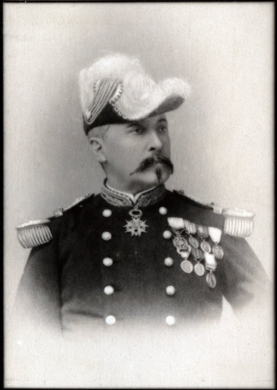 フランスの将軍、エドゥアールフェルディナンドジャモン（1831-1918）の肖像。 作： フランスの写真家