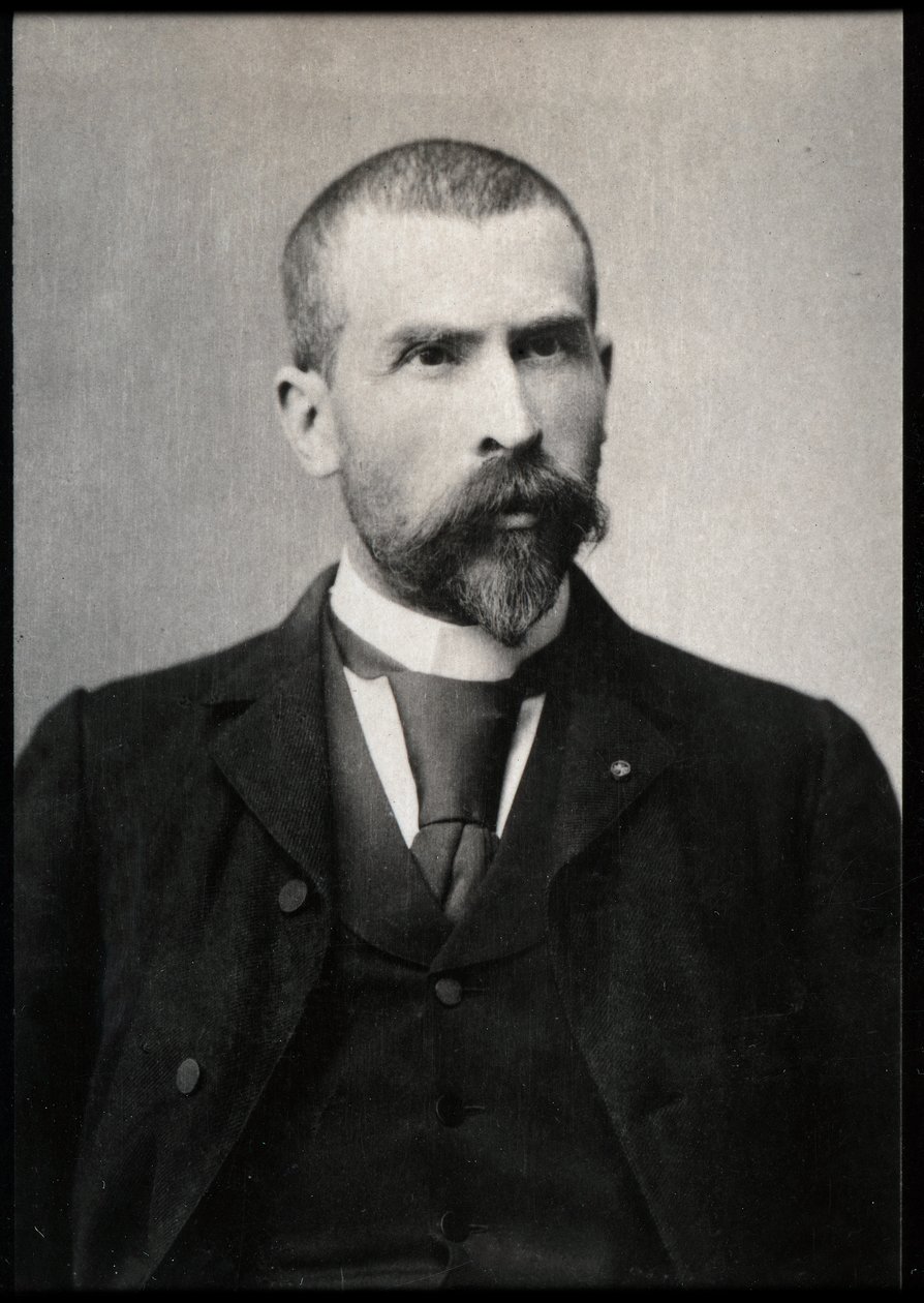 フランスの医師、細菌学者、免疫学者、エミールルー（Docteur Roux）（1853-1933）の肖像。 作： フランスの写真家