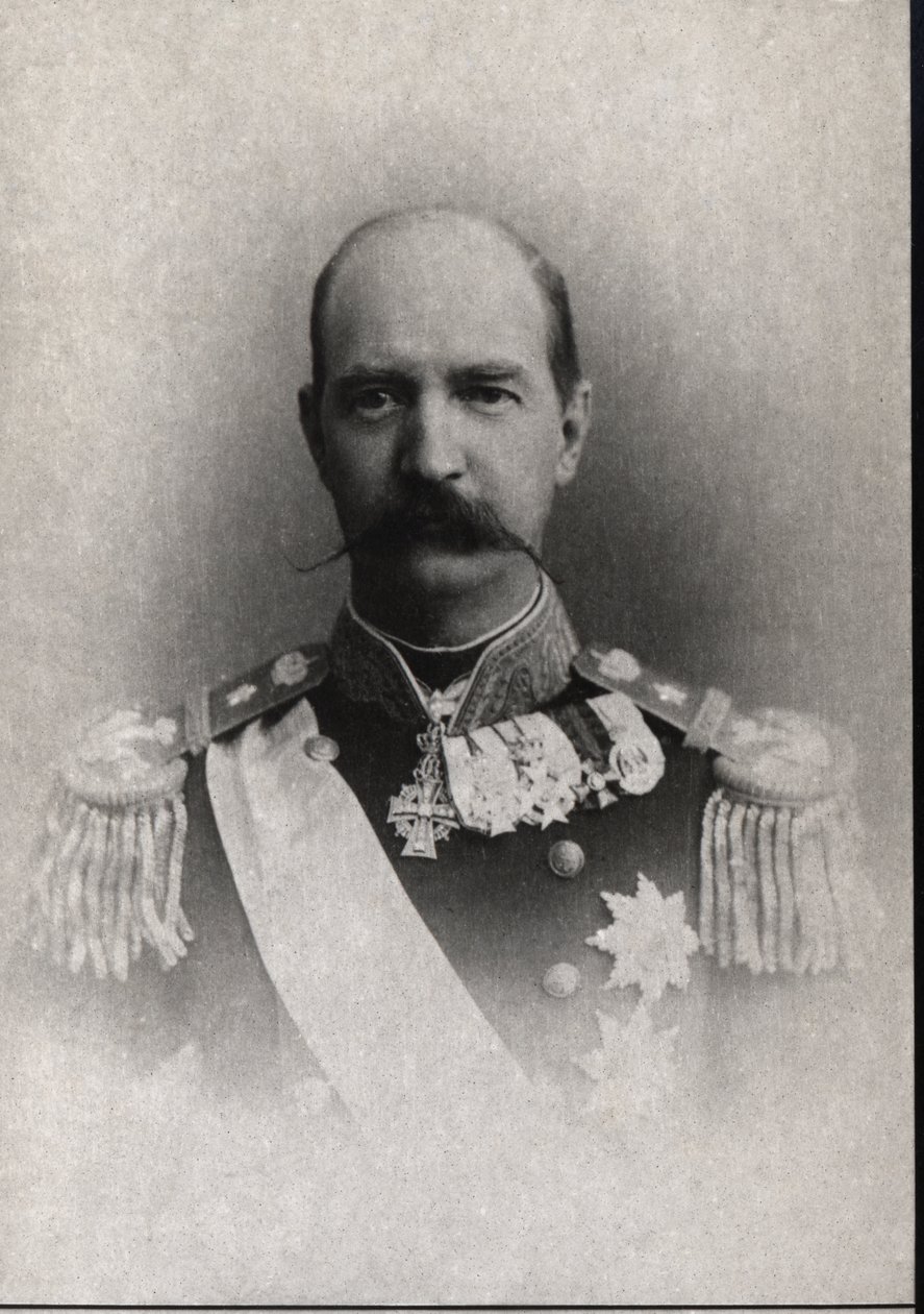 ギリシャ王ジョージ1世（1845〜1913年）の肖像。 作： フランスの写真家