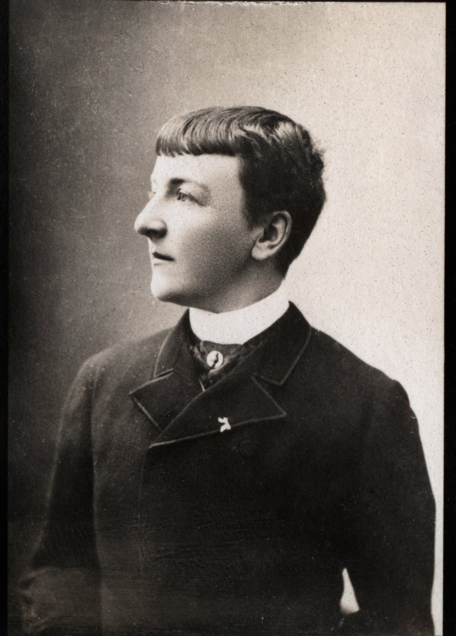 フランスの考古学者であり作家であるジェーンアンリエットマグレ（1851-1916）の肖像。 作： フランスの写真家