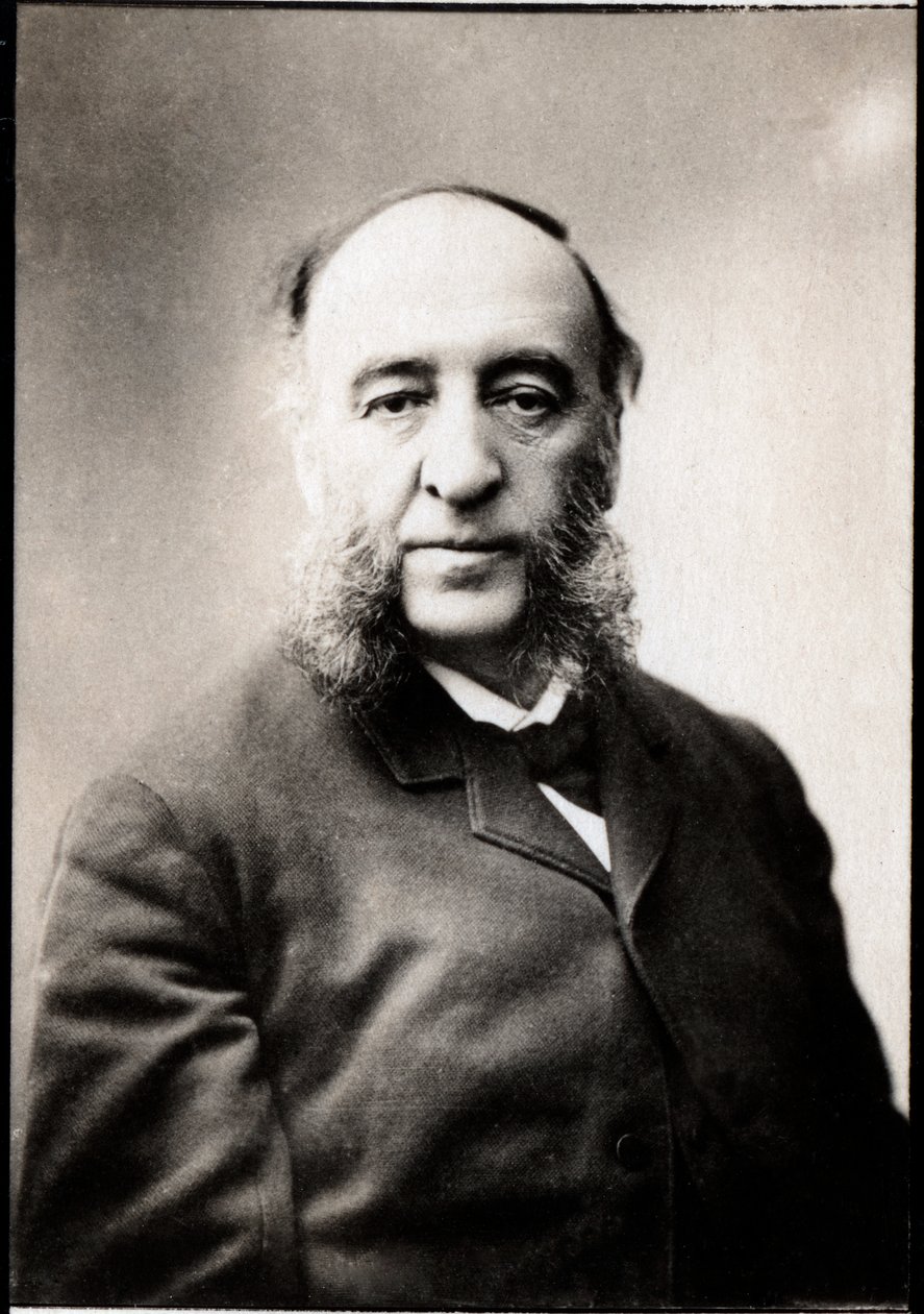 ジュールフェリー（1832-1893）、フランスの政治家の肖像画。 作： フランスの写真家