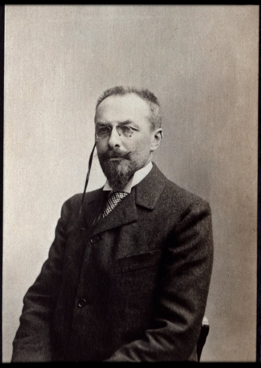 フランスの作家、ジュール・メアリー（1851-1922）の肖像。 作： フランスの写真家