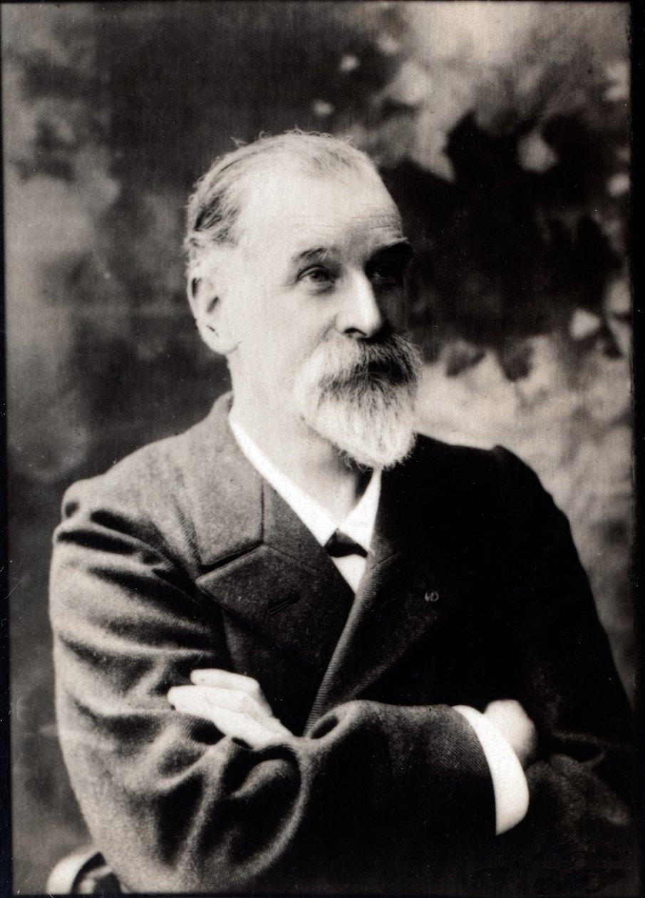 Just Lucas Championniere（1843-1913）の肖像、フランスの外科医。 作： フランスの写真家