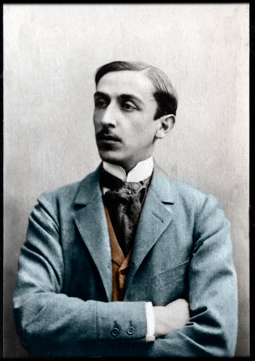 モーリスバレス（1862-1923）、フランスの小説家、ジャーナリスト、社会主義政治家の肖像画。 作： フランスの写真家