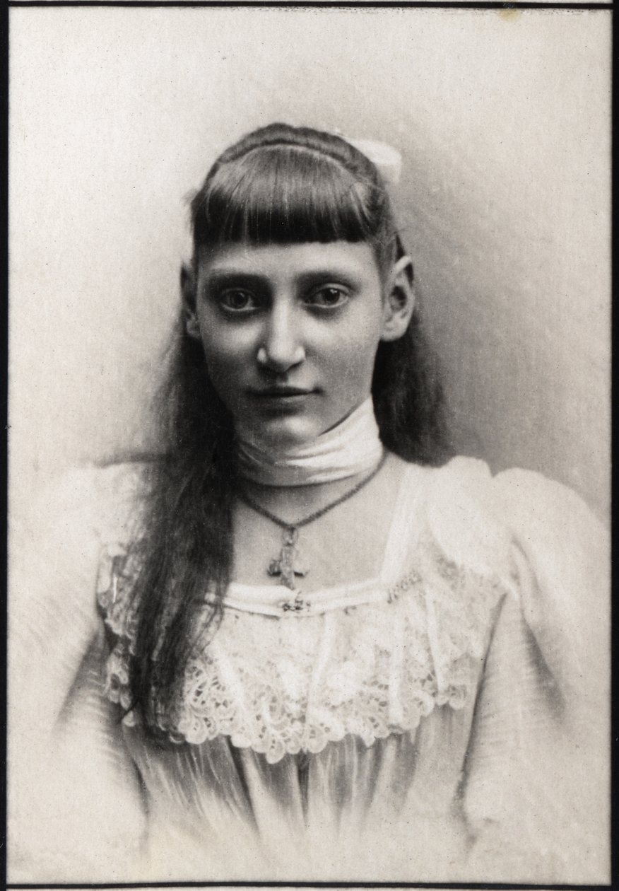 デンマークのティラ王女の肖像画（1880〜1945年）。 作： フランスの写真家