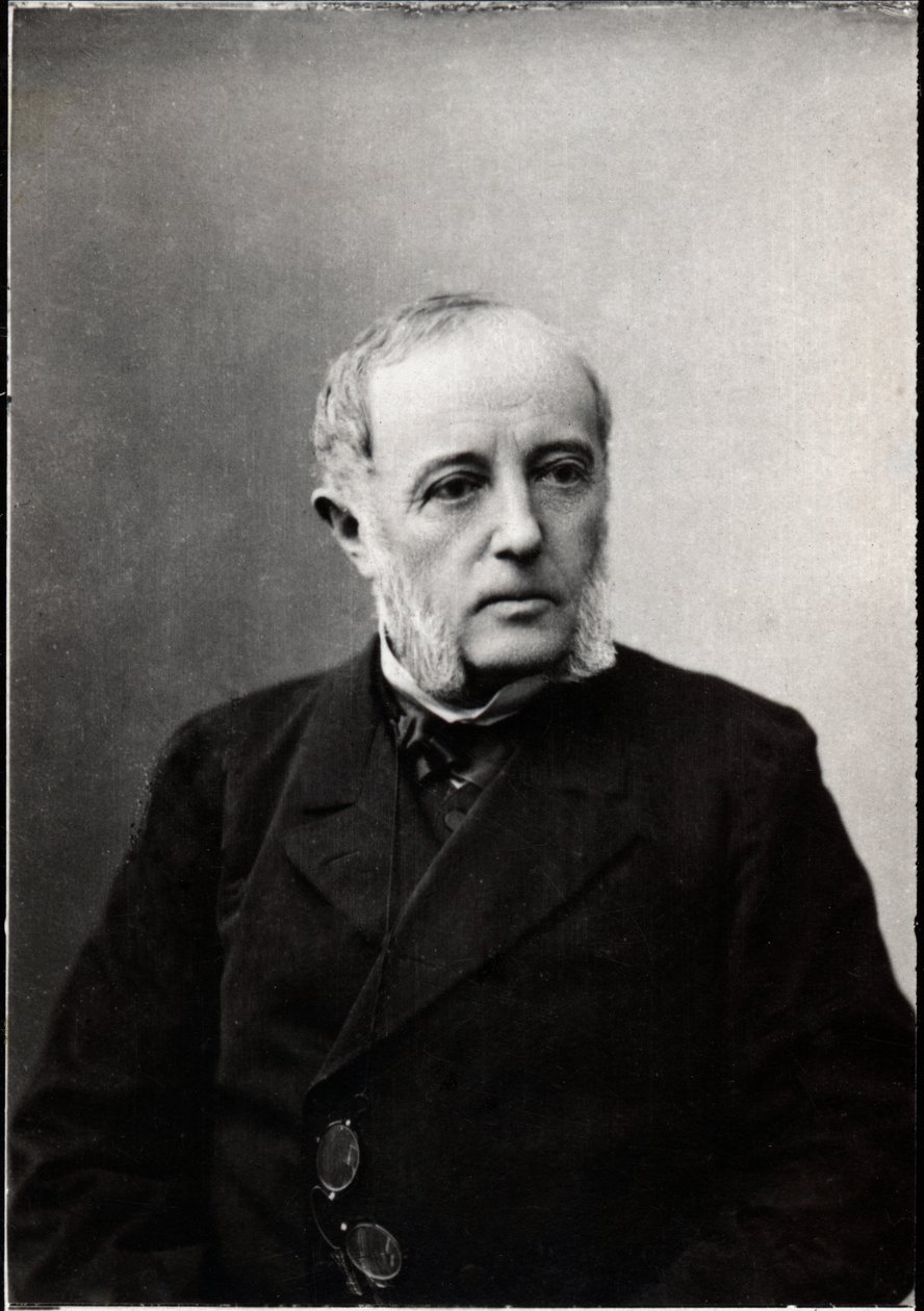 フランスの政治家、ルネ・ゴブレット（1828-1905）の肖像。 作： フランスの写真家