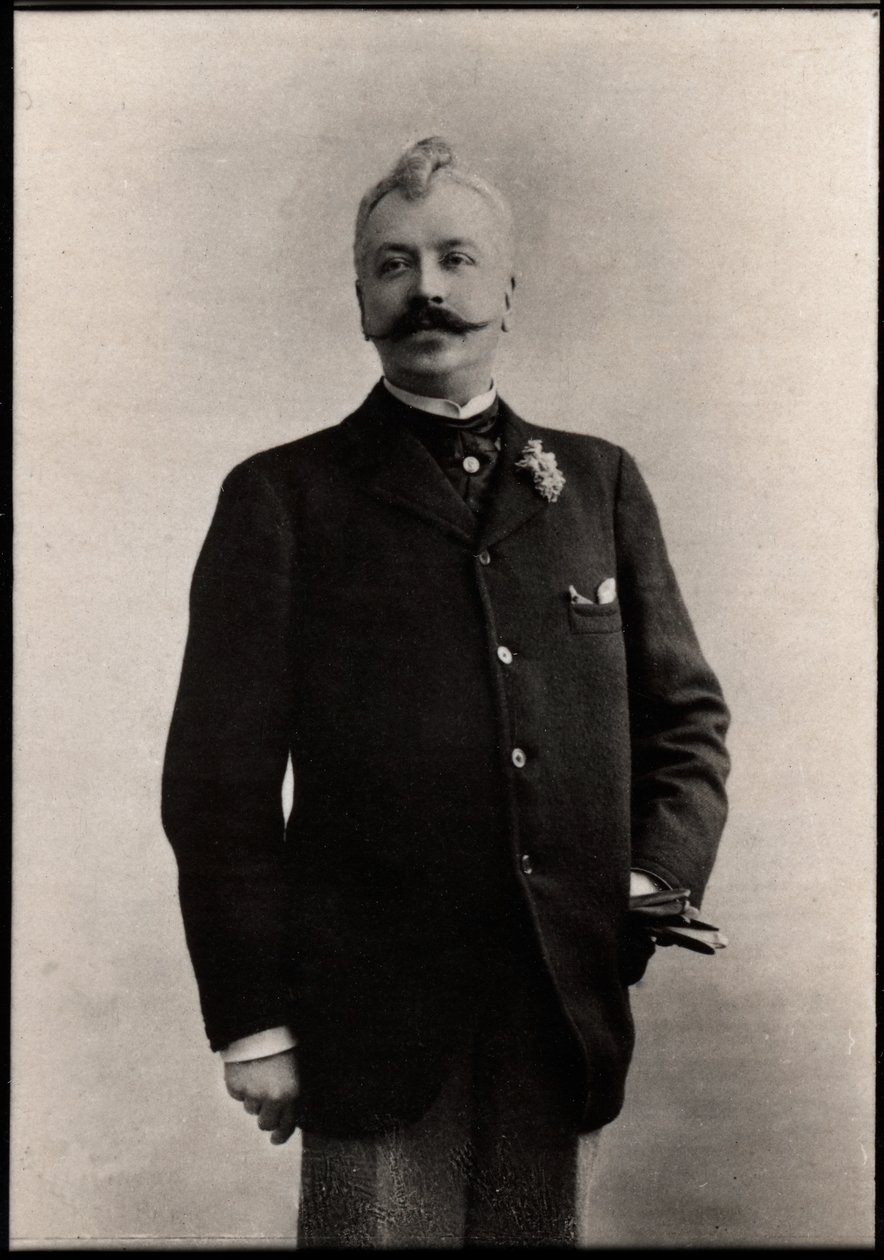 フランスの作家、ルネマイゼロ（1856-1918）の肖像。 作： フランスの写真家
