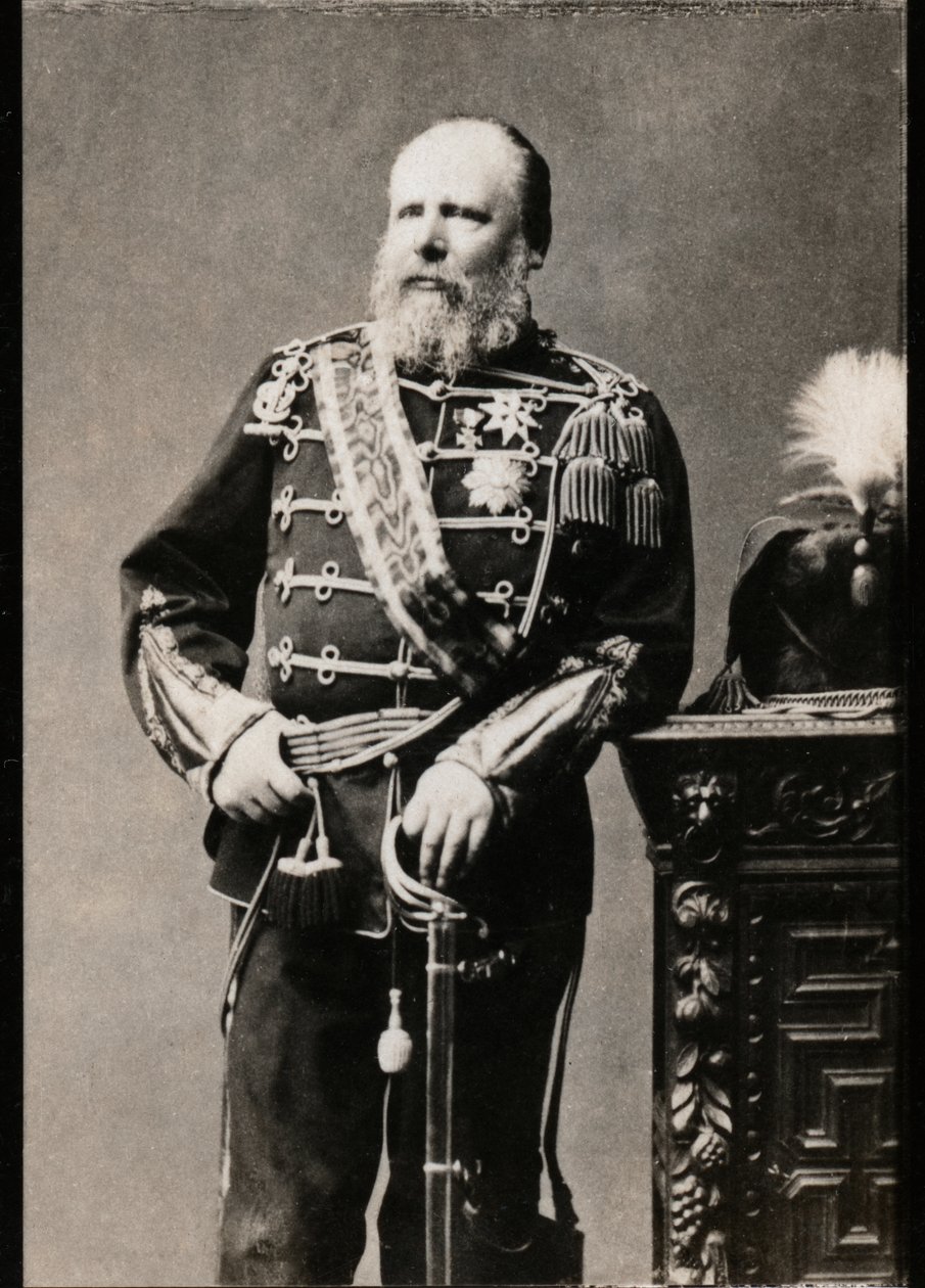 オランダのウィリアム3世（1817-1890）、オランダの王の肖像。 作： フランスの写真家