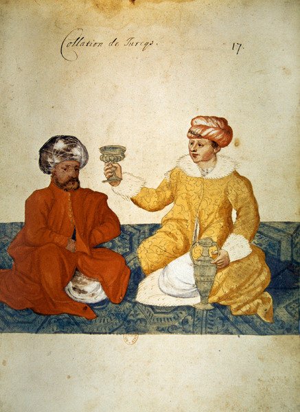 軽いトルコ料理、1567（紙にトイレ） 作： フランス語学校