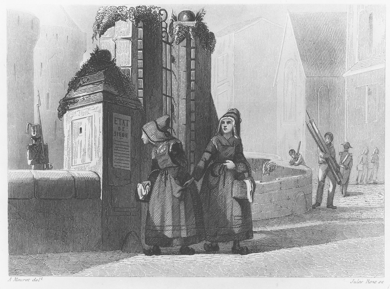 ナントのベリー公爵夫人の到着、1820年 作： フランス語学校