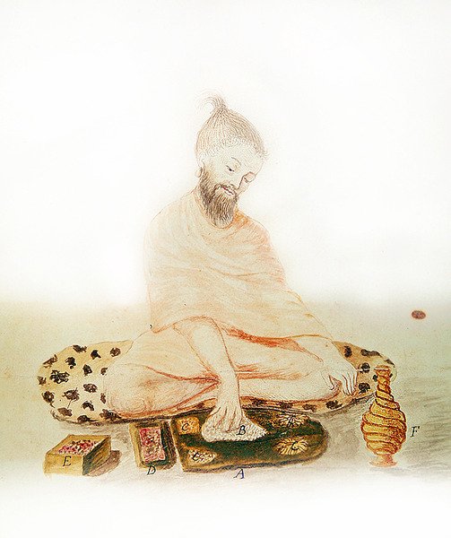インドの宣教師を食べる、1688（色の彫刻） 作： フランス語学校