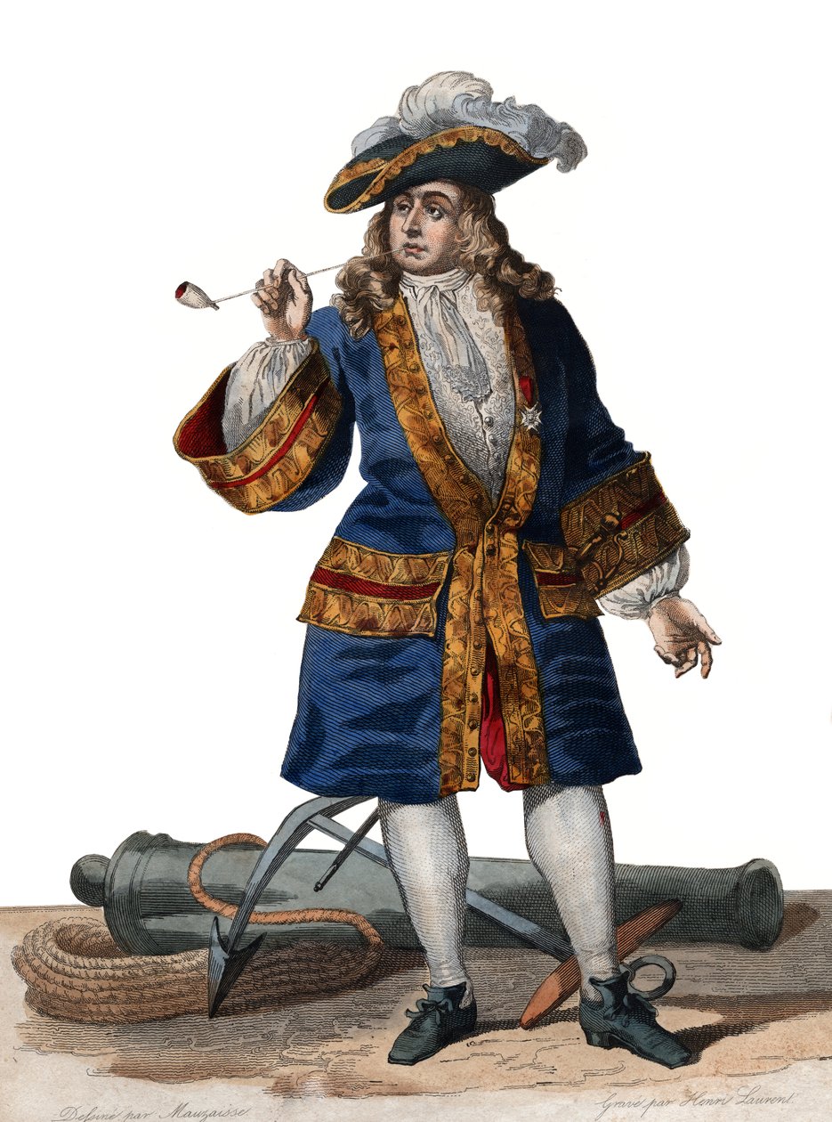 ジャンバート（1650〜1702）の肖像、フランスの海賊。 作： フランス語学校