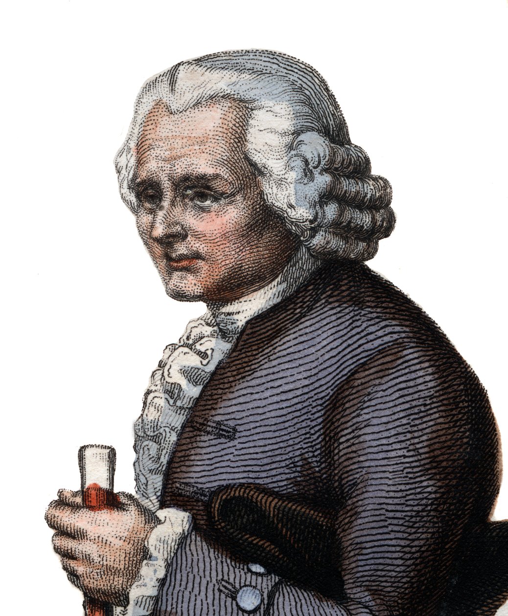 スイスの哲学者、ジャンジャックルソー（1712-1778）の肖像。 作： フランス語学校