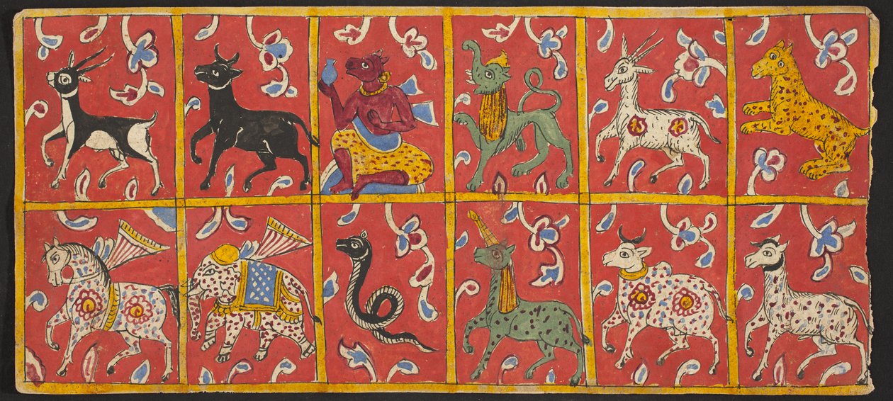タントラ写本サングラハニスートラ、16世紀後半（紙にトイレ） 作： インドの学校