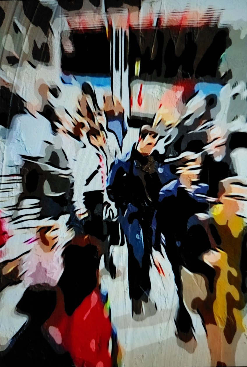 群衆の中の男 作： マヴェット 