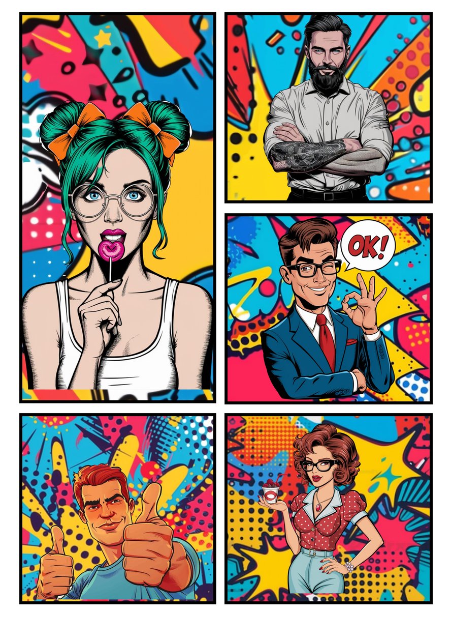 ポップアートコミック "OK" 作： マリオ・ウィット
