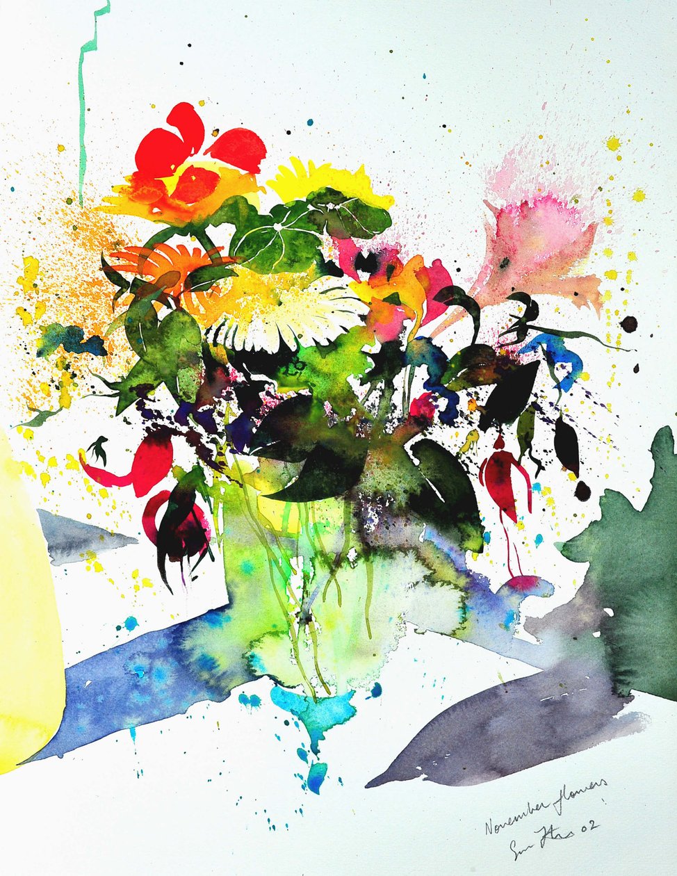 11月の花 56 x 36 2002 作： サイモン・フレッチャー