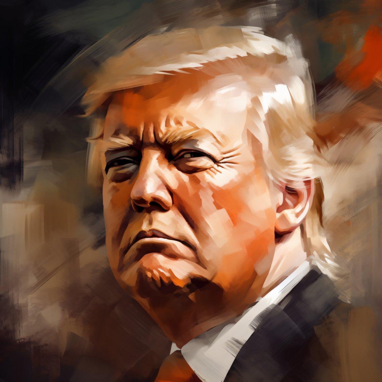 ドナルド・トランプの肖像画、ウォールアート｜オンデマンド印刷 作： ファフタリ・アブデラヒム