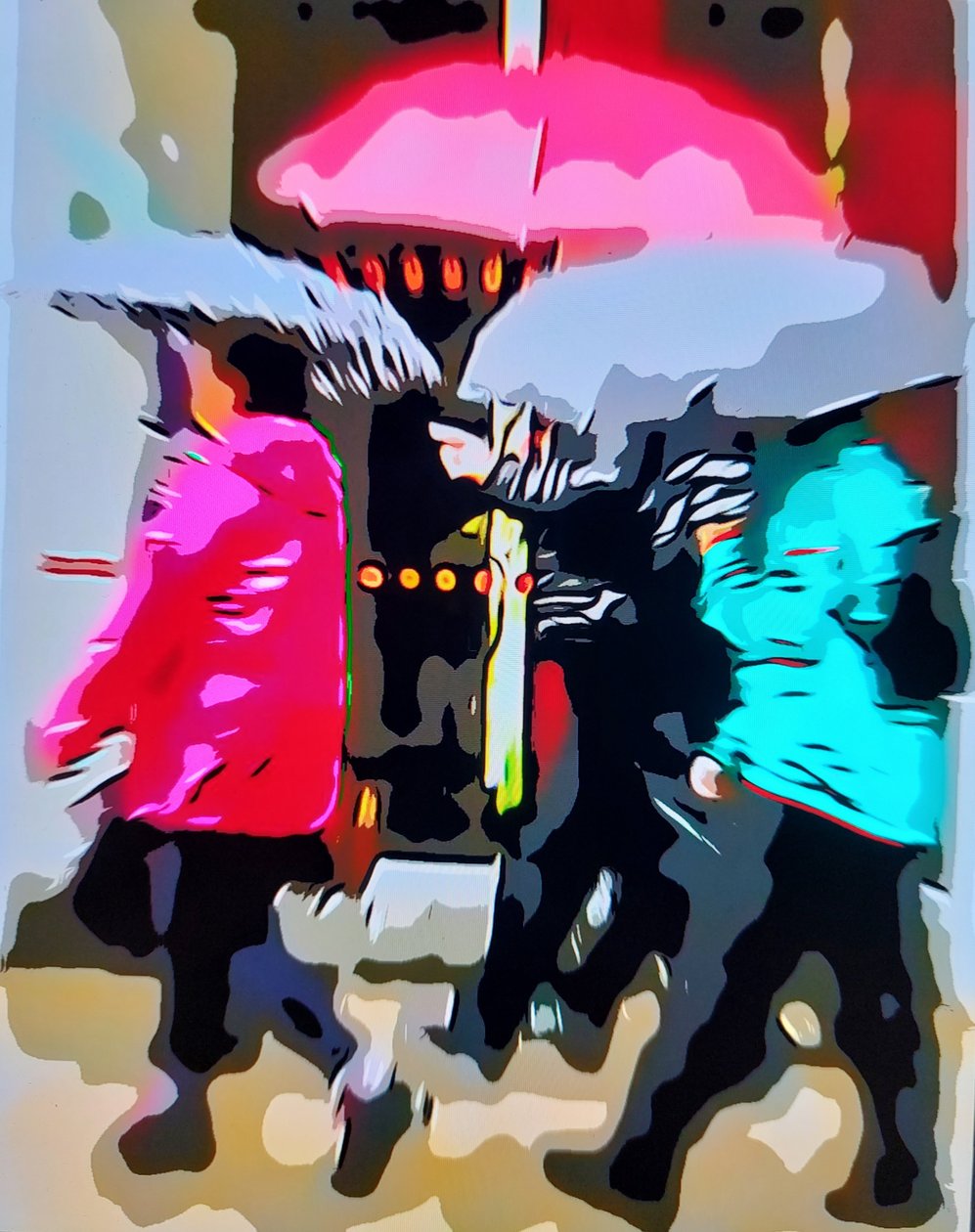 カラフルな雨 作： マヴェット 