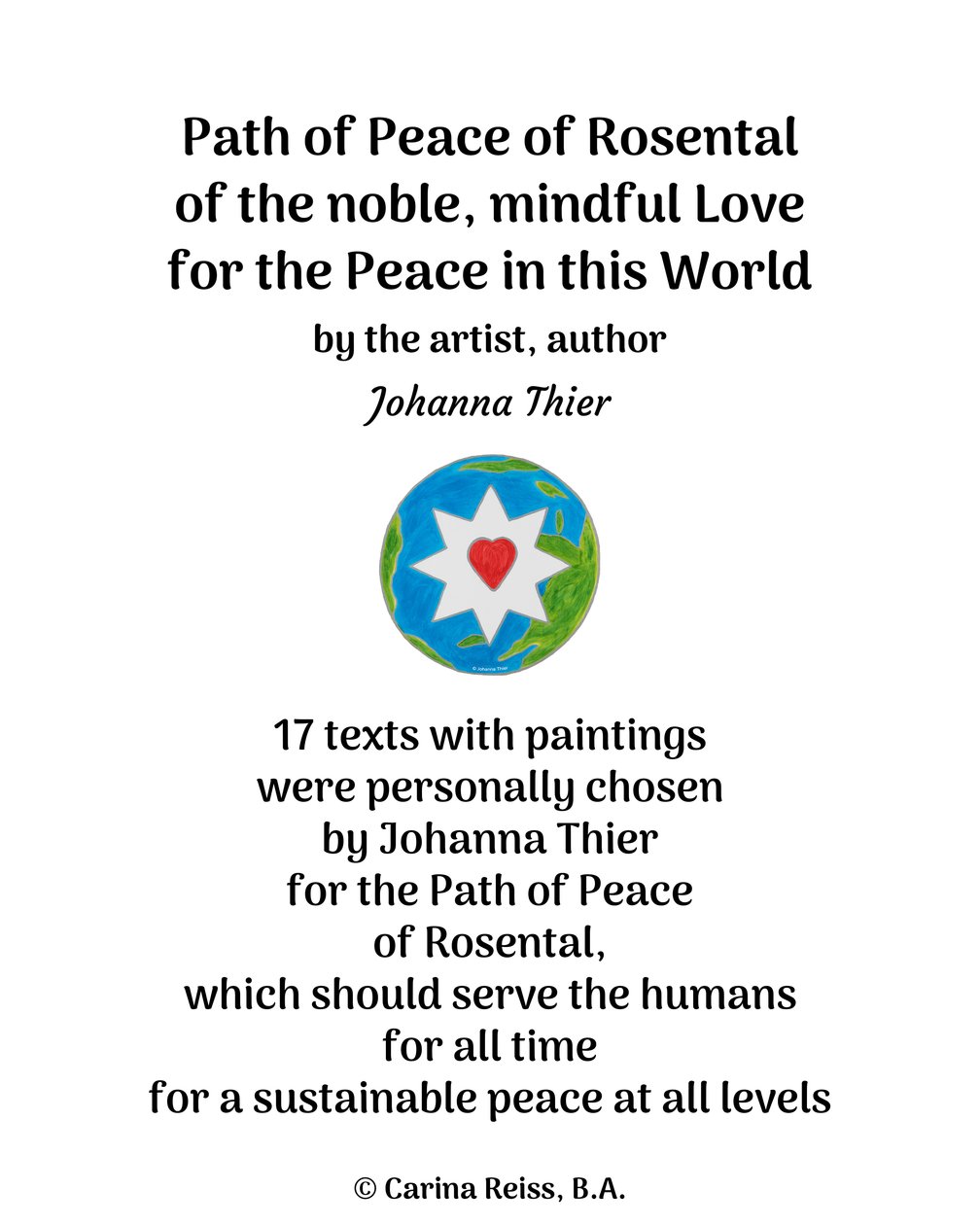 Path of Peace of Rosental 作： ジョアンナ・ティアー